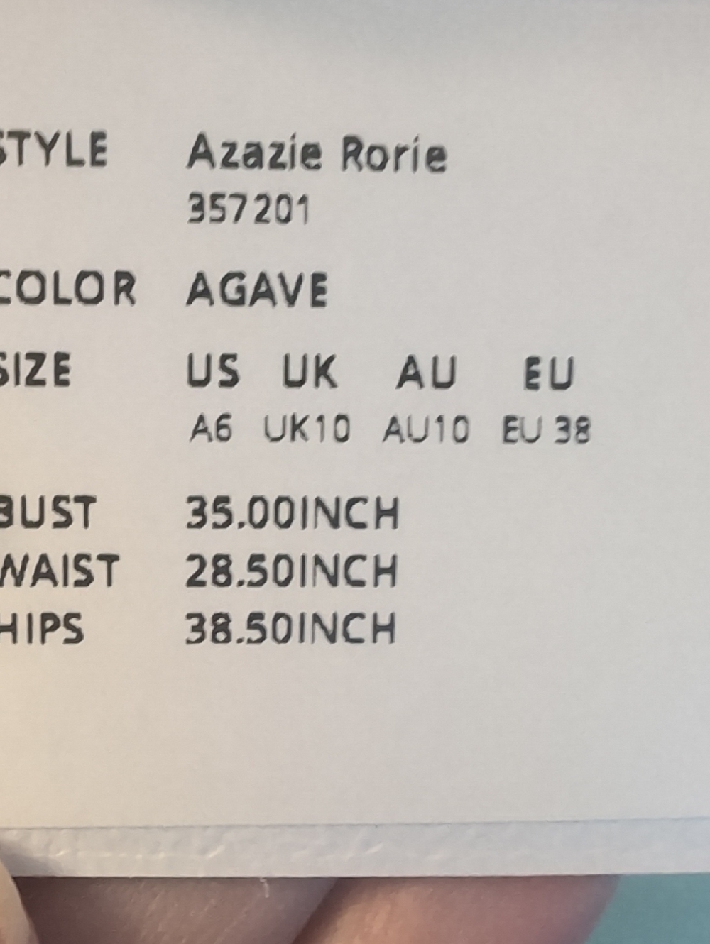 Azazie Rorie Draped Dress In Agave - Picture 5 of 5